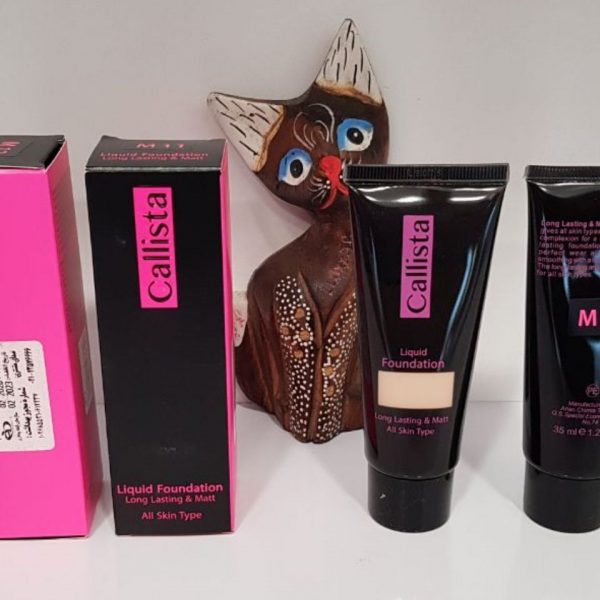 کرم پودر کالیستا Callista مدل لانگ لستینگ و مات long lasting and matt تیوپی 