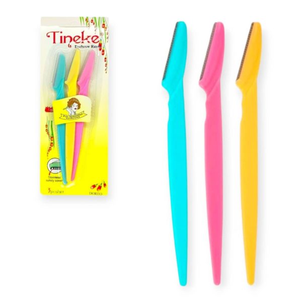 تیغ ابرو اره ای تینکه Tineke مدل دورئو doreo مجموعه 3 عددی