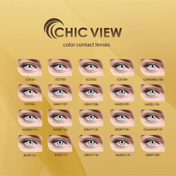 لنزچشم چیک ویو (شیک ویو) CHICVIEW مدل هایدروژل سیلیکون (هیدروژل) hydrogel silicone