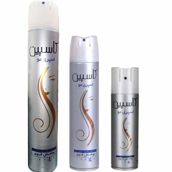 اسپری حالت دهنده مو کاسپین CASPIAN حجم 500 و 250 و 150 میلی لیتر