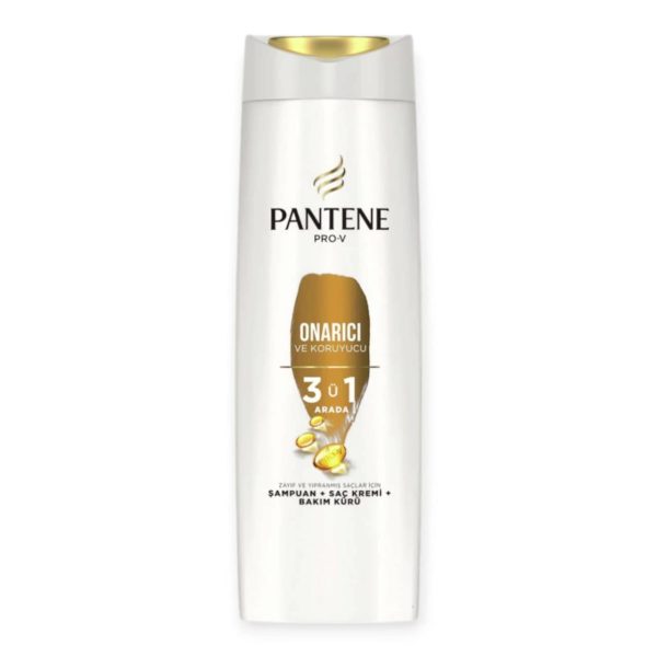 شامپو ترمیم کننده مو پنتن PANTENE مدل Onarici 3ü1 حجم 350 میلی لیتر 