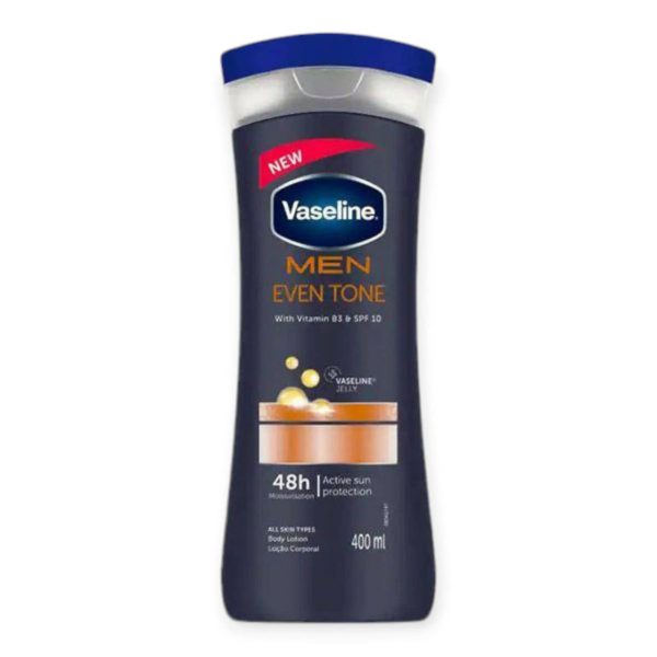 لوسیون بدن مردانه وازلین Vaseline مدل Men Even Tone حجم 400 میلی لیتر
