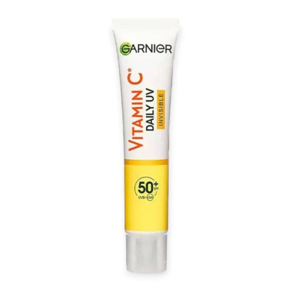 کرم ضد آفتاب فلوئیدی ویتامین سی گارنیر GARNIER مدل بی رنگ SPF50 حجم 40 میلی لیتر