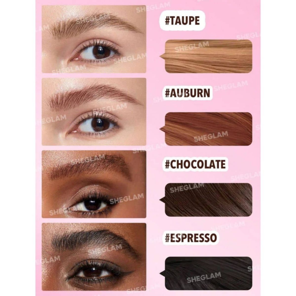 ابرو شیگلم SHEGLAM مدل Brush Dip در چهار ر2