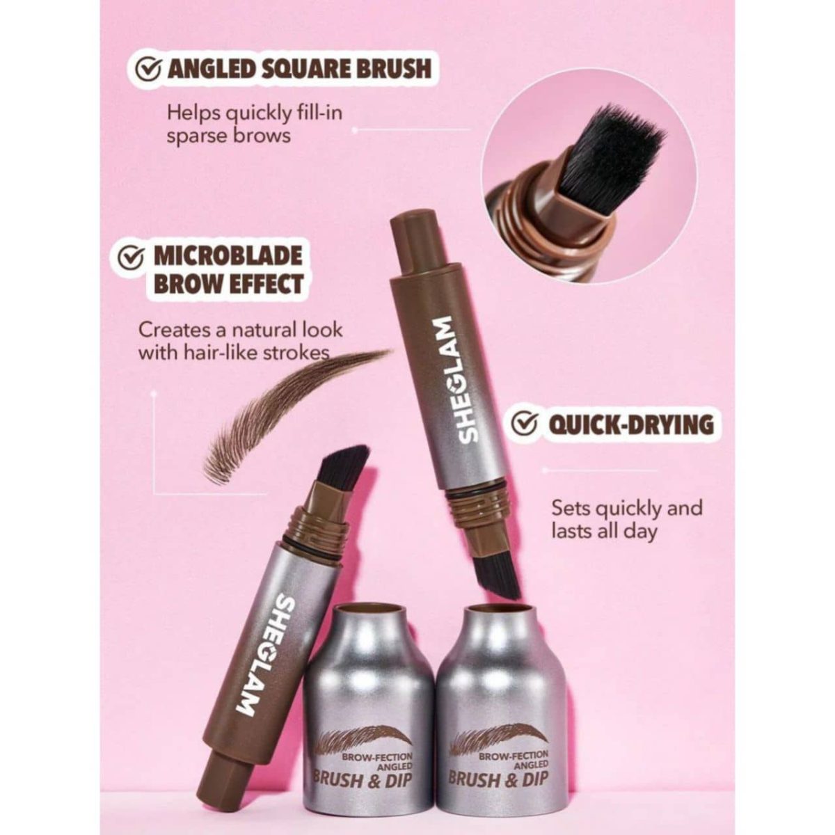 ابرو شیگلم SHEGLAM مدل Brush Dip در چهار ر5