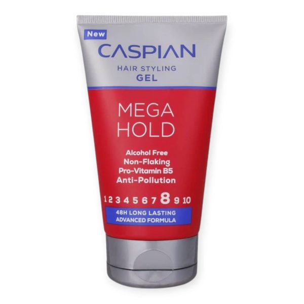 ژل مو فوق قوی کاسپین CASPIAN مدل Mega Hold حجم 150 میل