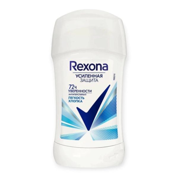 مام صابونی زنانه رکسونا REXONA مدل Cotton Dry اصل روسیه 72 ساعته حجم 50 گرم