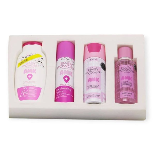 کیت مراقبتی بهداشتی 4 در 1 بیبی پاودر BABY POWDER مدل AMK