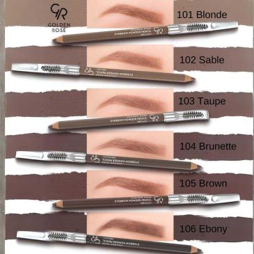 مداد ابرو پودری گلدنرز GOLDEN ROSE مدل Powder Eye5
